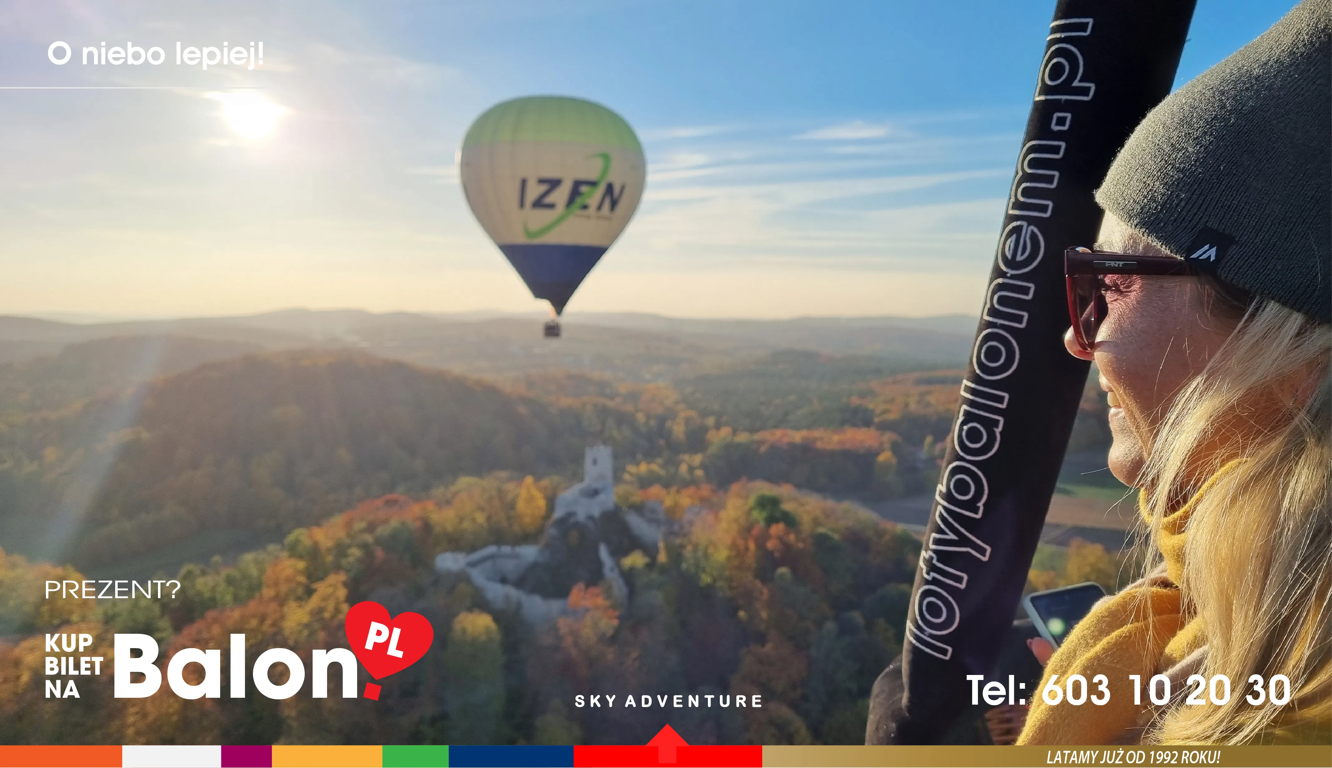 Balon nad Zamkiem Pilcza