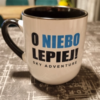 Kubek kawowy O NIEBO LEPIEJ!
